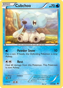 Cubchoo (28) - Emerging Powers (EPO) #28/98 - Common Pokémon Trading Card