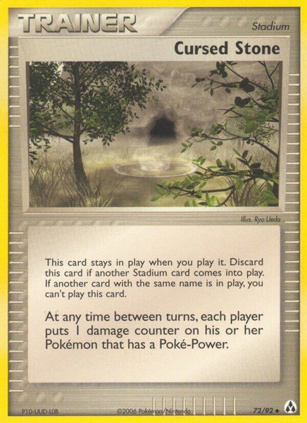 Cursed Stone trading card from Legend Maker Cursed Stone - Legend Maker Pokémon trading card