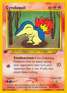 Cyndaquil - Neo Destiny (N4) #061/105 - Common Pokémon Trading Card