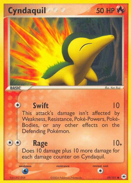 Cyndaquil - Hidden Legends Pokémon trading card