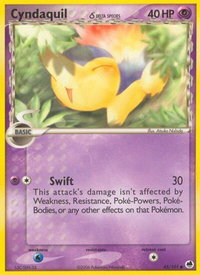 Cyndaquil (Delta Species) - Dragon Frontiers (DF) #45/101 - Common Pokémon Trading Card