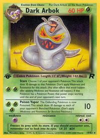 Dark Arbok (19) - Team Rocket (TR) #19/82 - Rare Pokémon Trading Card