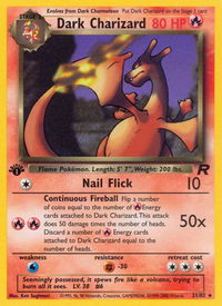 Dark Charizard (21) - Team Rocket (TR) #21/82 - Rare Pokémon Trading Card