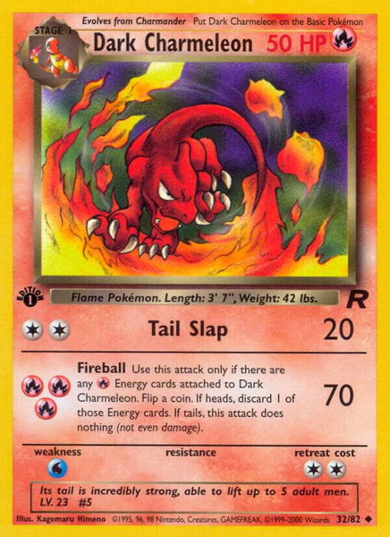 Dark Charmeleon - Team Rocket Pokémon trading card
