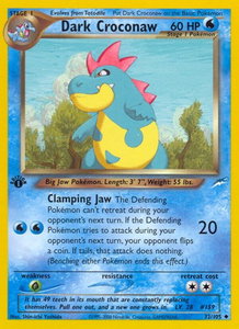 Dark Croconaw - Neo Destiny (N4) #032/105 - Uncommon Pokémon Trading Card