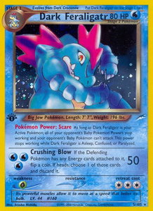 Dark Feraligatr - Neo Destiny (N4) #005/105 - Holo Rare Pokémon Trading Card