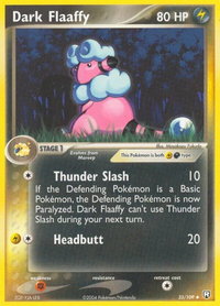 Dark Flaaffy - Team Rocket Returns (RR) #33/109 - Uncommon Pokémon Trading Card