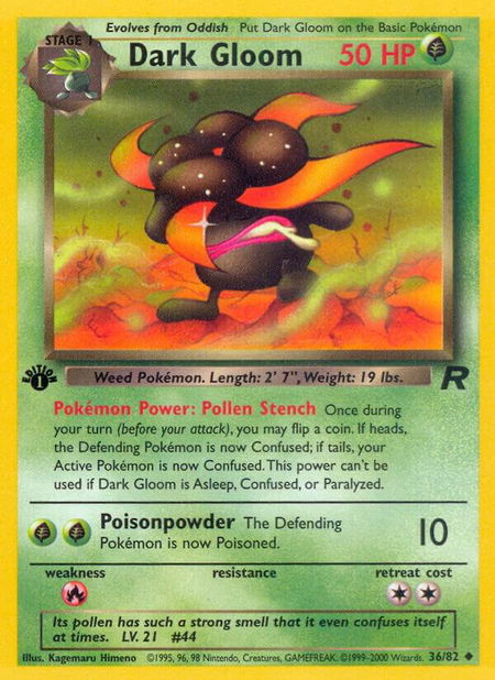 Dark Gloom - Team Rocket Pokémon trading card