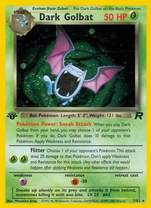 Dark Golbat (7) - Team Rocket (TR) #07/82 - Holo Rare Pokémon Trading Card