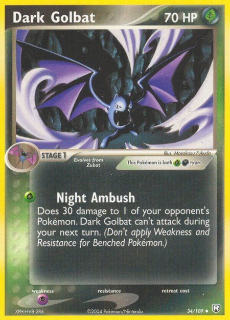 Dark Golbat - Team Rocket Returns Pokémon trading card