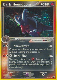 Dark Houndoom - 005/109 - Team Rocket Returns (RR) #5/109 - Holo Rare Pokémon Trading Card