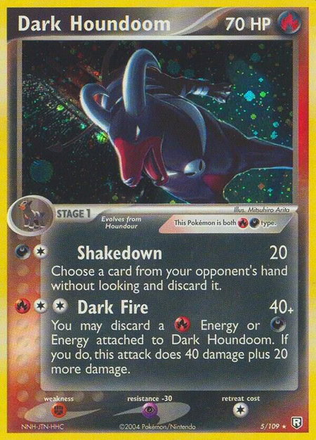 Dark Houndoom - 005/109 - Team Rocket Returns Pokémon trading card