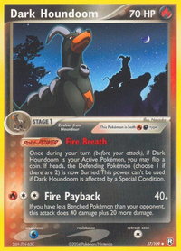 Dark Houndoom - 037/109 - Team Rocket Returns (RR) #37/109 - Uncommon Pokémon Trading Card
