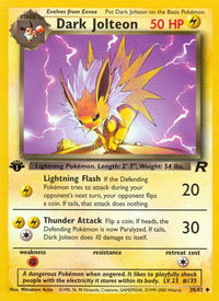 Dark Jolteon - Team Rocket (TR) #38/82 - Uncommon Pokémon Trading Card