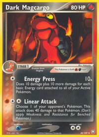 Dark Magcargo - Team Rocket Returns (RR) #38/109 - Uncommon Pokémon Trading Card