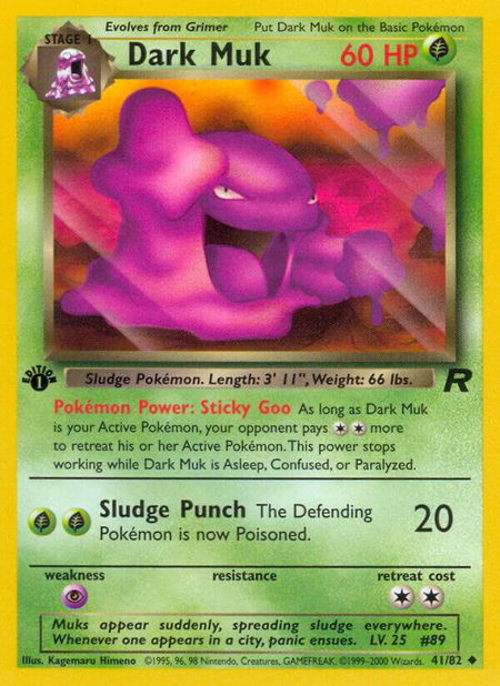 Dark Muk - Team Rocket Pokémon trading card
