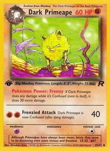 Dark Primeape - Team Rocket (TR) #43/82 - Uncommon Pokémon Trading Card