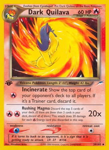 Dark Quilava - Neo Destiny (N4) #039/105 - Uncommon Pokémon Trading Card