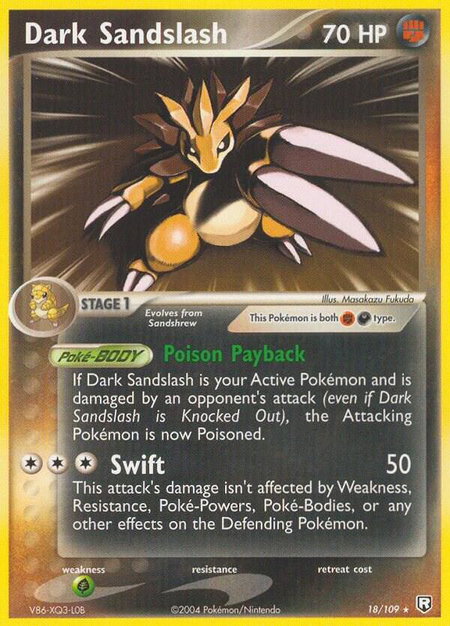 Dark Sandslash - Team Rocket Returns Pokémon trading card