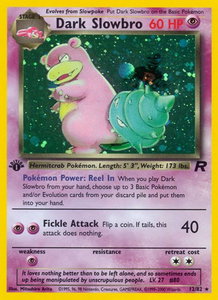 Dark Slowbro (12) - Team Rocket (TR) #12/82 - Holo Rare Pokémon Trading Card