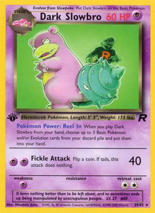 Dark Slowbro (29) - Team Rocket (TR) #29/82 - Rare Pokémon Trading Card
