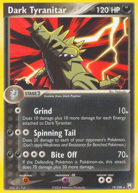 Dark Tyranitar - 019/109 - Team Rocket Returns Pokémon trading card