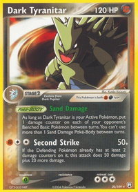 Dark Tyranitar - 020/109 - Team Rocket Returns (RR) #20/109 - Rare Pokémon Trading Card