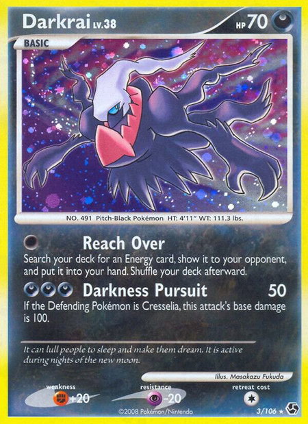Darkrai (3) - Great Encounters Pokémon trading card