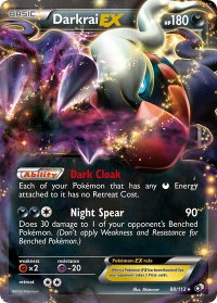 Darkrai EX - Legendary Treasures (LTR) #88/113 - Ultra Rare Pokémon Trading Card