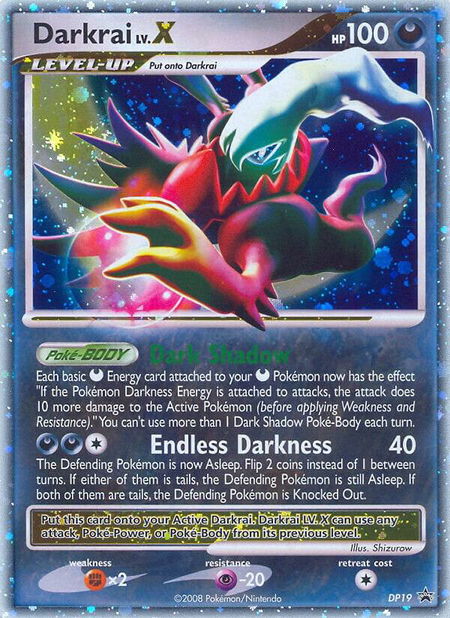 Darkrai LV.X - DP19 - Diamond and Pearl Promos Pokémon trading card