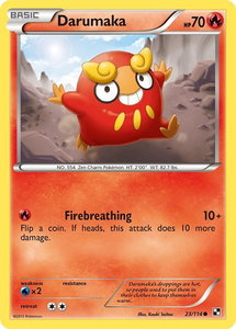 Darumaka (23) - Black and White (BLW) #23/114 - Common Pokémon Trading Card