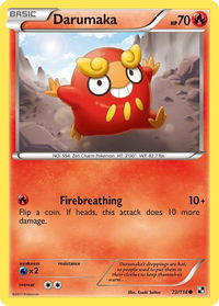Darumaka (23) - Black and White (BLW) #23/114 - Common Pokémon Trading Card