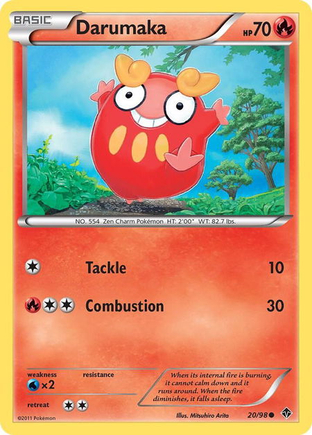Darumaka - Emerging Powers Pokémon trading card
