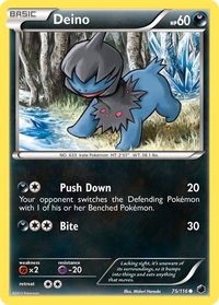 Deino (75) - Plasma Freeze (PLF) #75/116 - Common Pokémon Trading Card