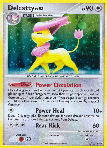 Delcatty - Platinum Pokémon trading card