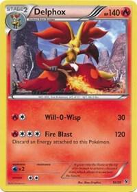 Delphox trading card from Kalos Starter Set Delphox - Kalos Starter Set Pokémon trading card