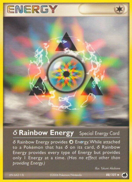 Delta Rainbow Energy - Dragon Frontiers Pokémon trading card