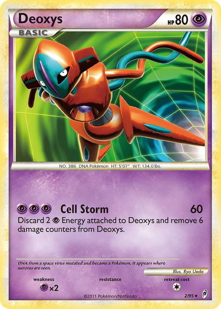 Deoxys - Call of Legends Pokémon trading card
