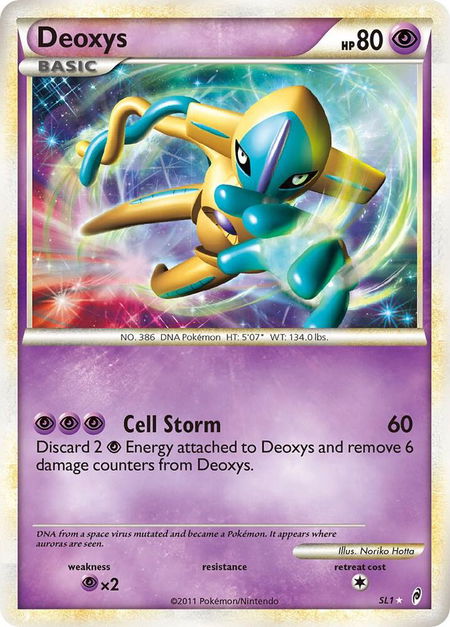 Deoxys (Shiny) - Call of Legends Pokémon trading card