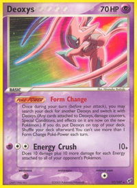 Deoxys (Attack Forme) - Deoxys (DX) #17/107 - Rare Pokémon Trading Card