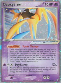 Deoxys ex (Attack Forme) - Deoxys (DX) #98/107 - Ultra Rare Pokémon Trading Card