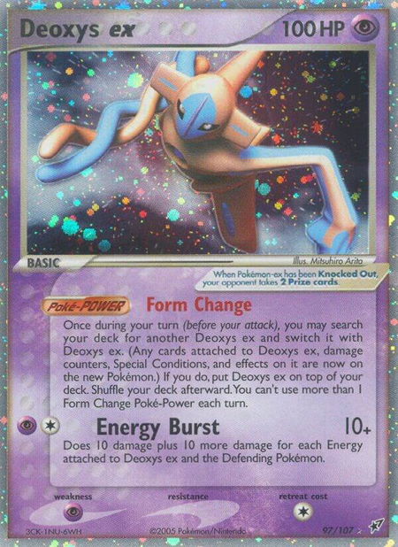 Deoxys ex (Normal Forme) - Deoxys Pokémon trading card