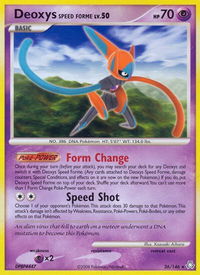 Deoxys Speed Forme - Legends Awakened (LA) #26/146 - Rare Pokémon Trading Card