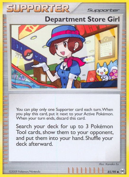 Department Store Girl trading card from Arceus Department Store Girl - Arceus Pokémon trading card