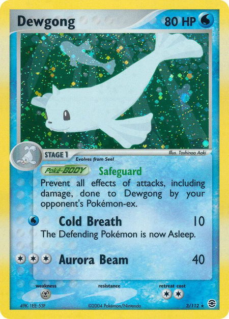 Dewgong - FireRed & LeafGreen Pokémon trading card