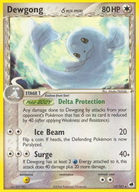 Dewgong (Delta Species) - Dragon Frontiers (DF) #15/101 - Rare Pokémon Trading Card