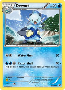 Dewott (29) - Black and White (BLW) #29/114 - Uncommon Pokémon Trading Card