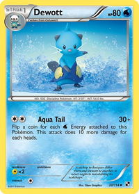 Dewott (30) - Black and White (BLW) #30/114 - Uncommon Pokémon Trading Card