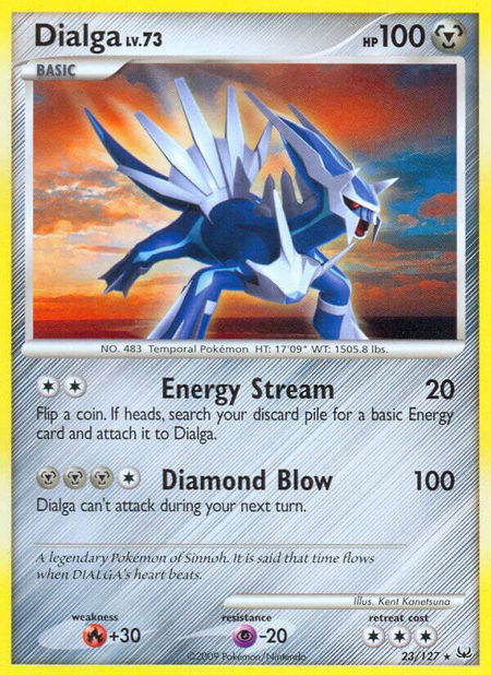 Dialga (23) - Platinum Pokémon trading card