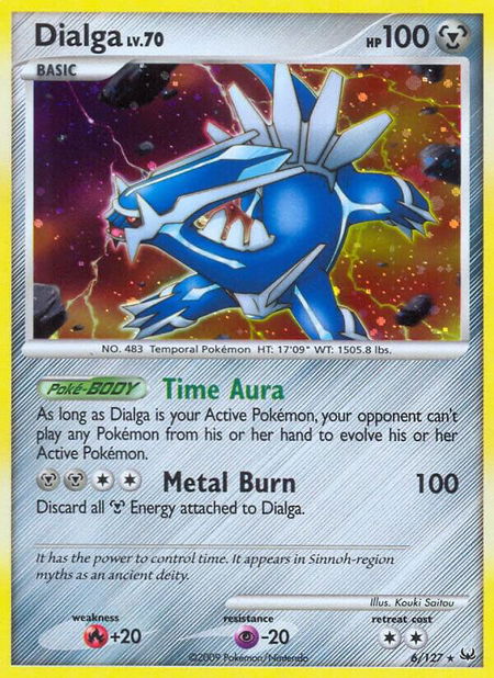 Dialga (6) - Platinum Pokémon trading card